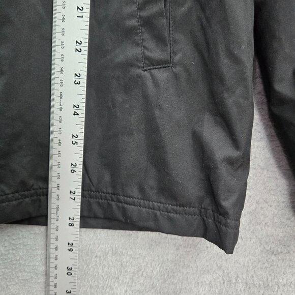 Puma Men Jacket L Black Zipper Long Sleeve Logo Polyester Polyester - Picture 2 of 10
